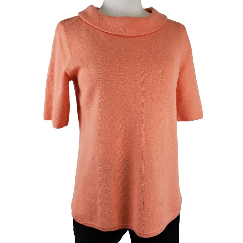 Talbots NWT Portrait Collar Coral Sweater, S